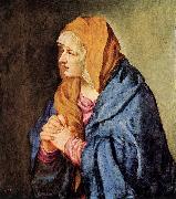 TIZIANO Vecellio Mater Dolorosa (with clasped hands) wt France oil painting artist